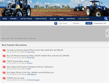 Tablet Screenshot of bluetractortalk.com